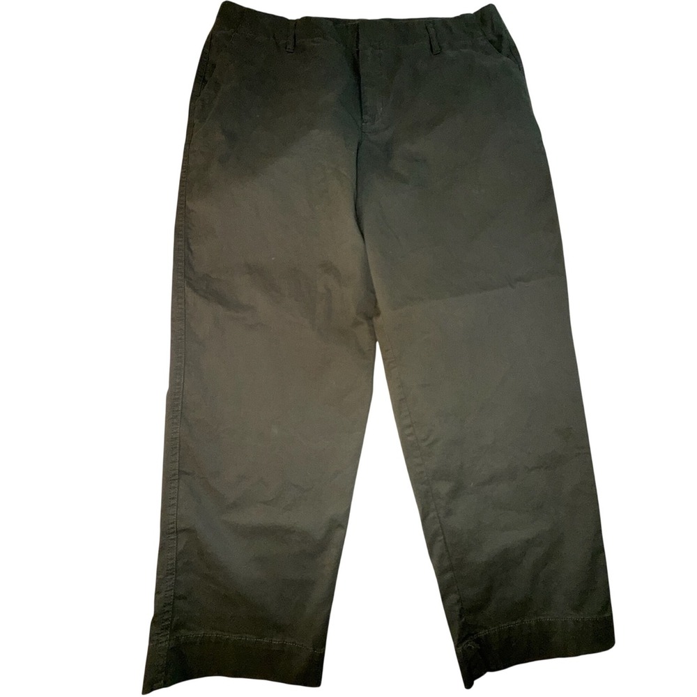 A New Day Womens High Rise Straight Leg Stretch Pants Olive Green Size 16R NWT